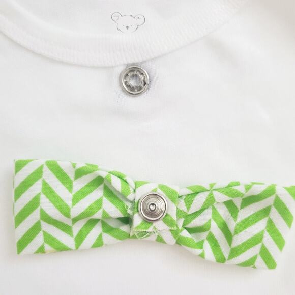 Pair of onsies with removable bow ties - Picture 3 of 3